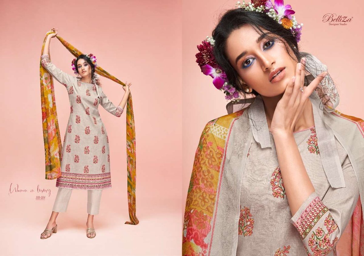 Belliza Designer Ahalya 599-001 to 599-010 Series 4