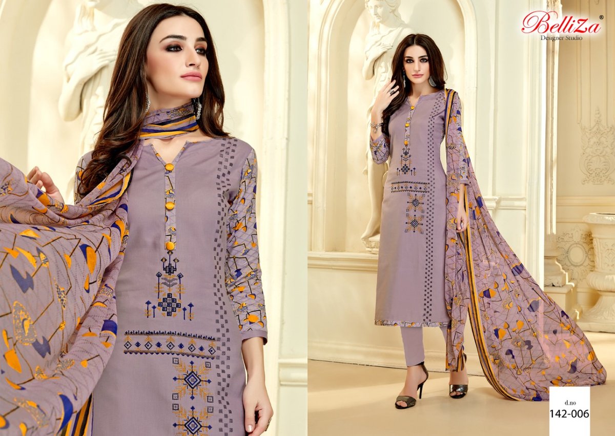 Belliza Designer Shabana 142-001 to 142-010 Series 6