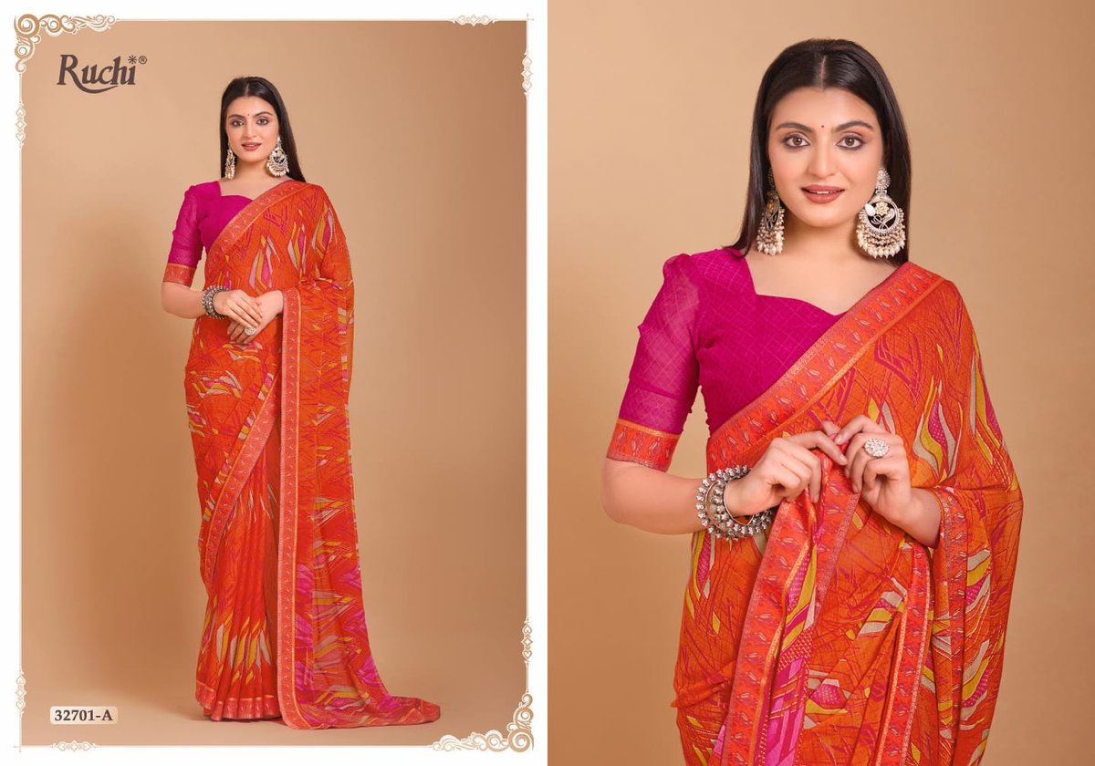 RUCHI SAREE VANILLA 32701-A TO 32706-B 1
