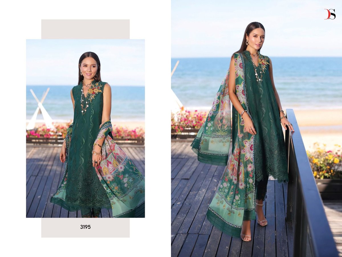 Deepsy Suit Noor Luxury Chikankari Lawn 23 3191-3196 Series 5