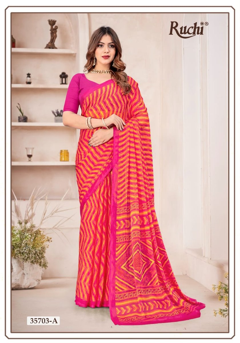 RUCHI SAREE STAR CHIFFON 167 35701-A TO 35703-D 9