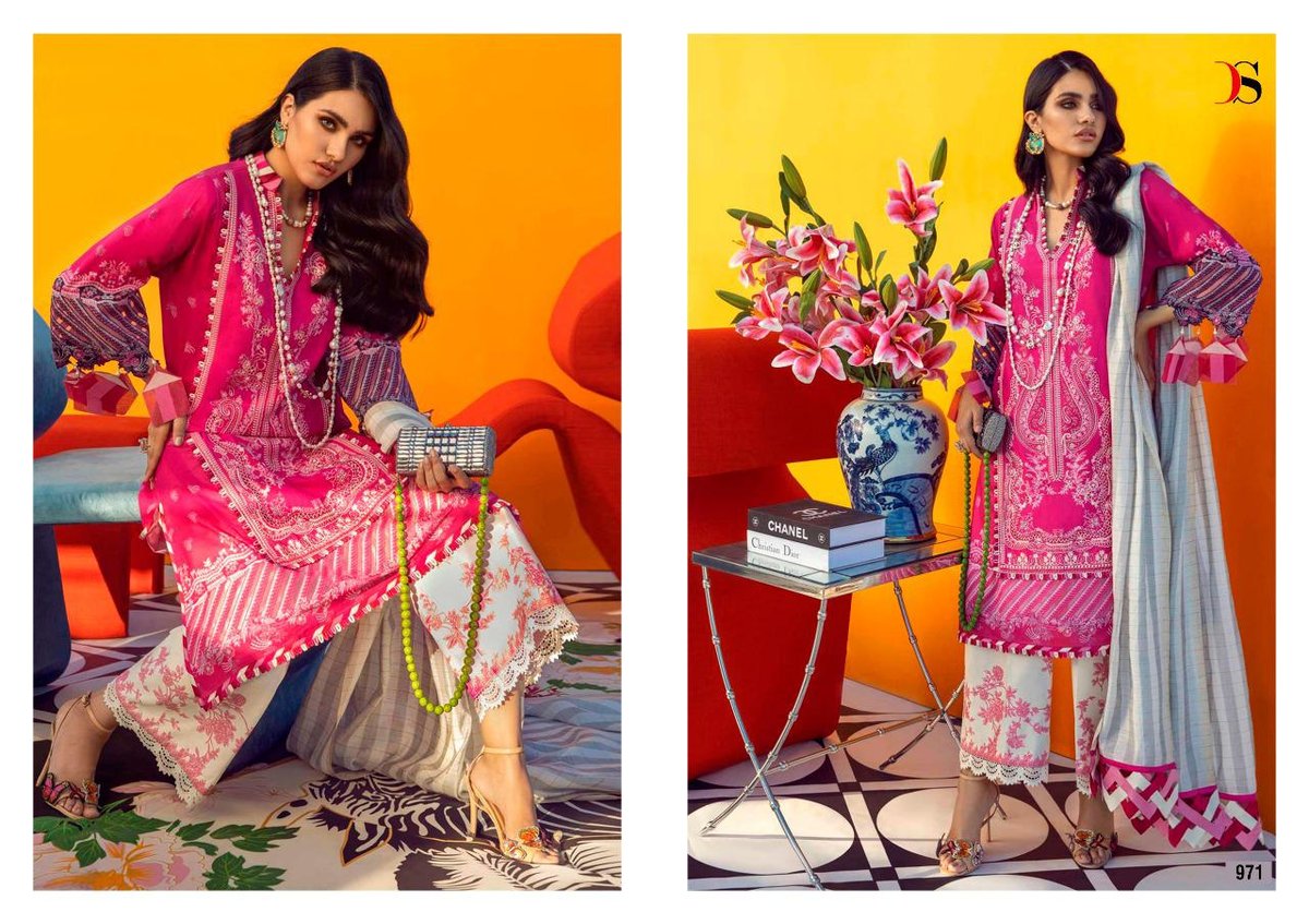 Deepsy Suits Sana Safinaz Muzlin Vol-3 971-978 Series 1