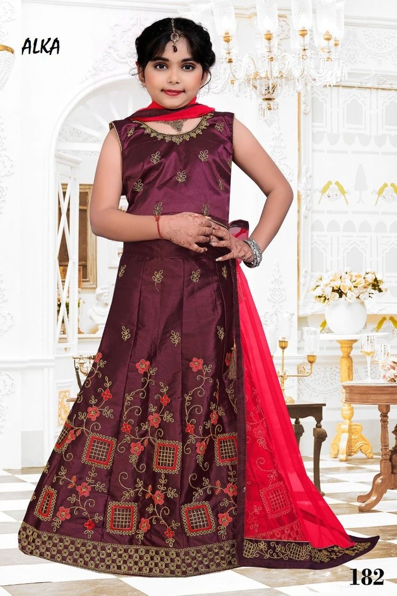 Alka Kidswear Lehenga Vol-18 179-182 Series 7