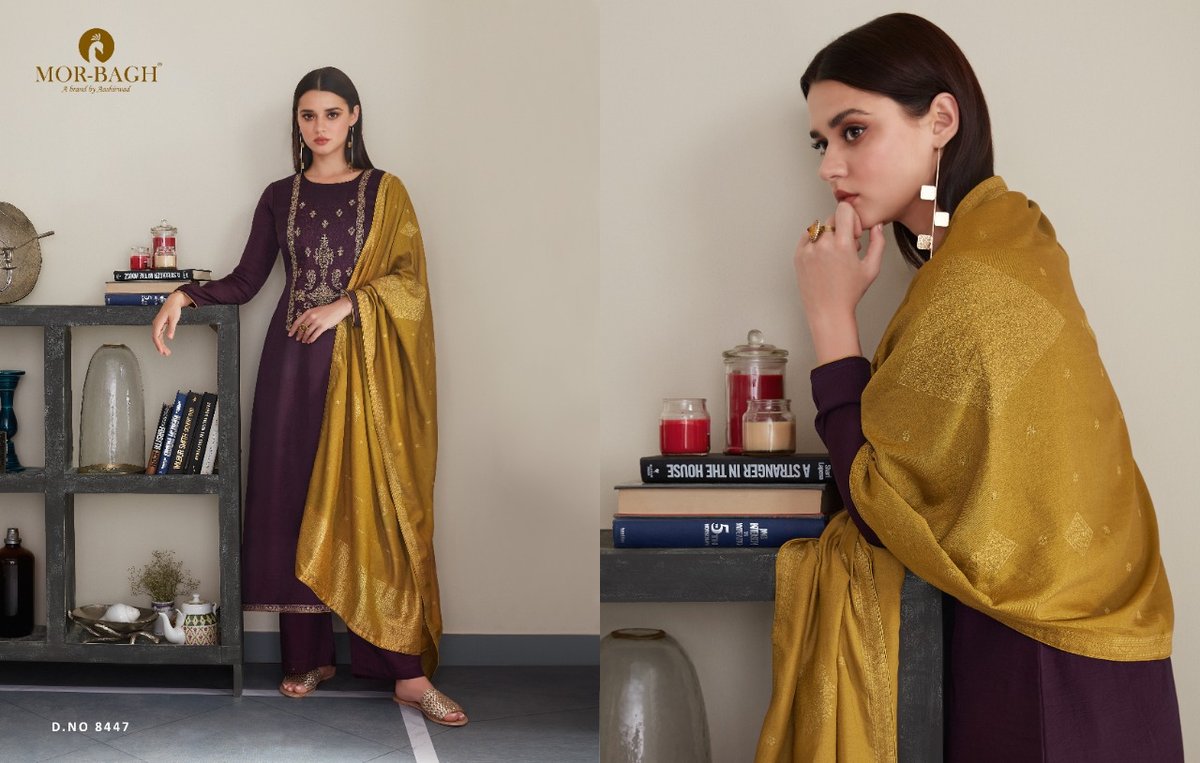 Aashirwad Creation Mor Bagh Gulal 8446-8451 Series 2