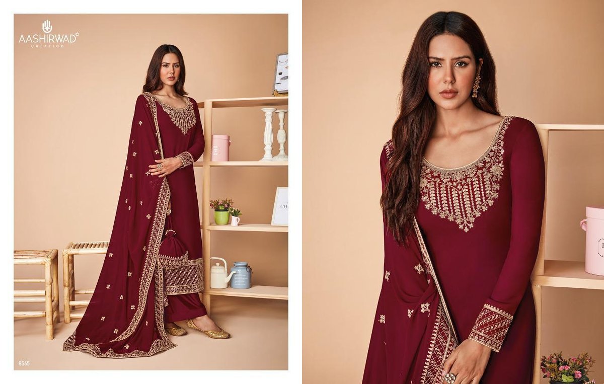 Aashirwad Creation Alfaaz 8559-8566 Series 7