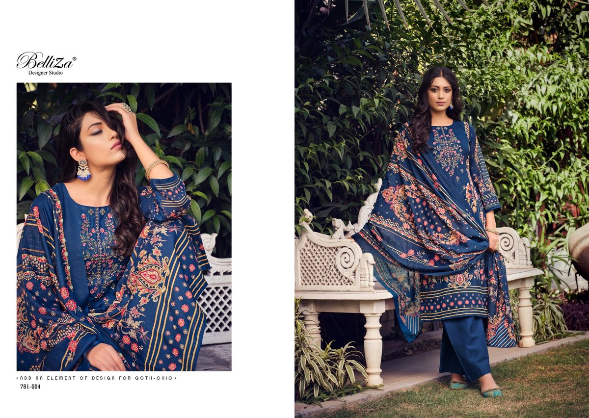 Belliza Designer Ziana Vol-2 781-001 to 781-008 Series 4