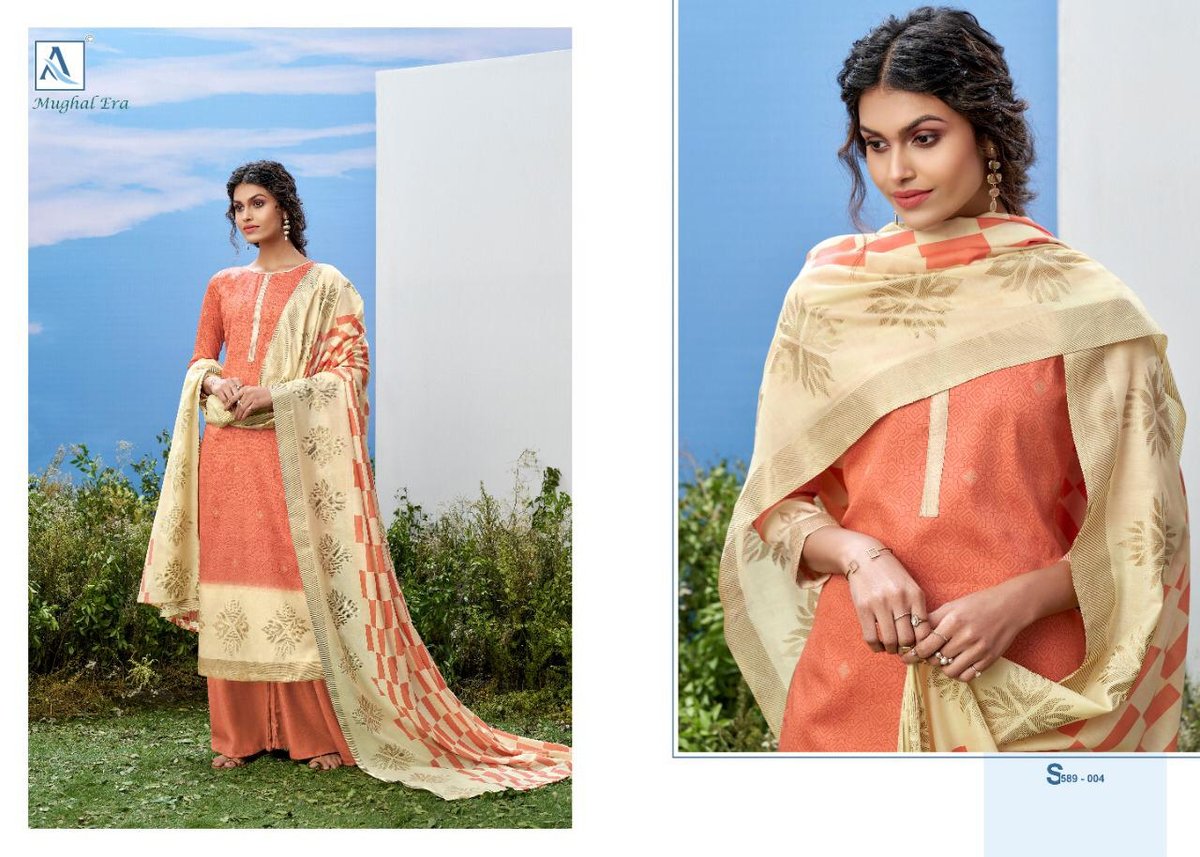 Alok Suits Mughal Era 589-001 to 589-010 Series 4