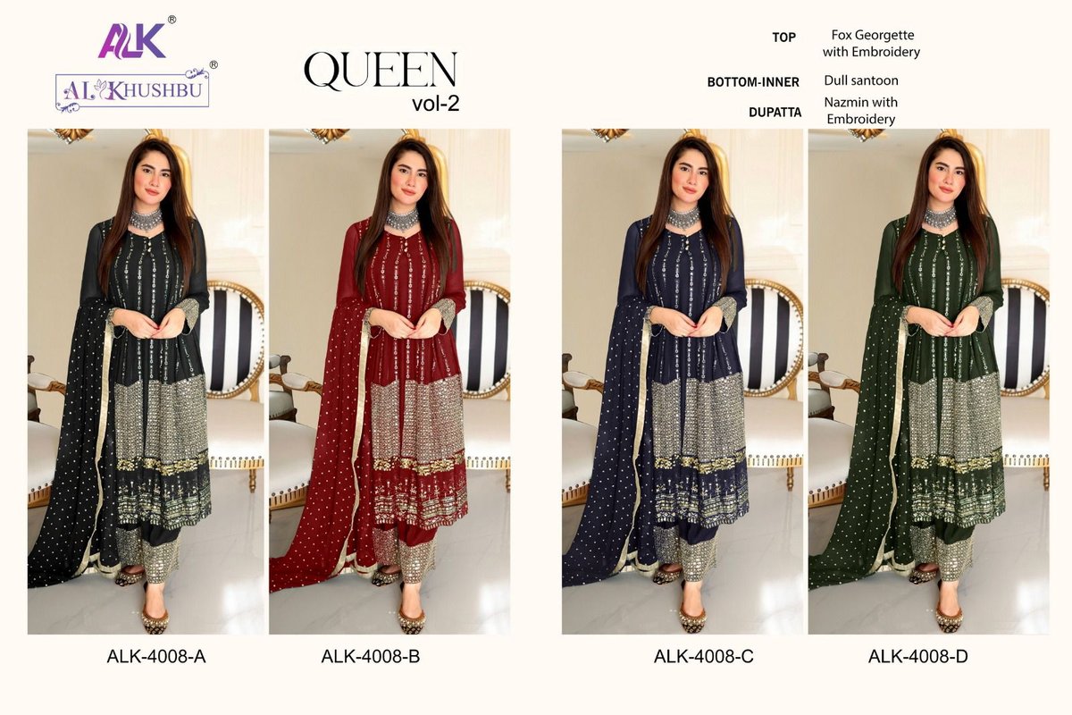AL Khushbu Queen Vol-2 4008 Colors 5
