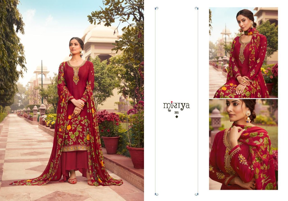 Aarav Trendz Miraya Platinum Crape 361-368 Series 5