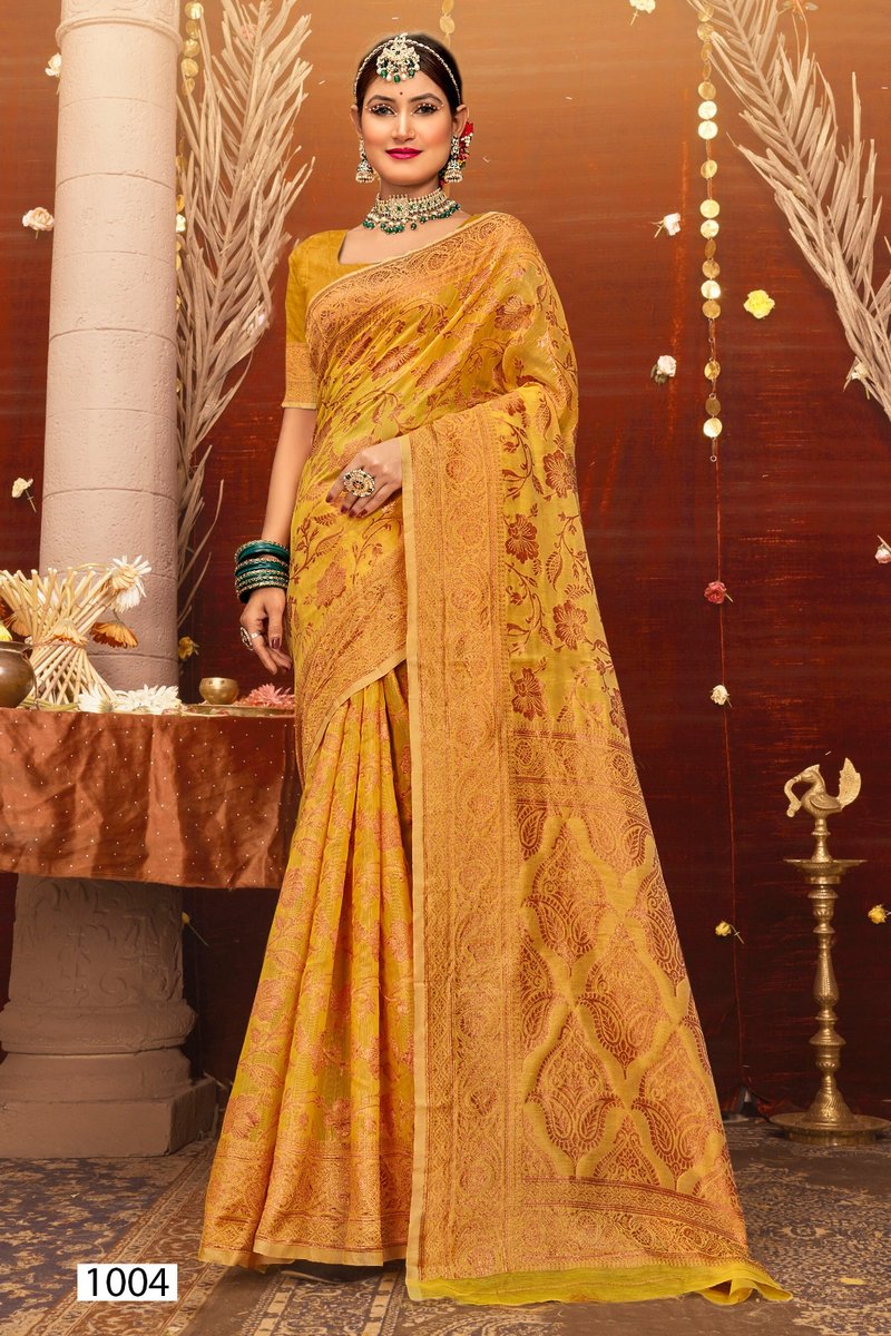 SAROJ SAREE ATLANTIC COTTON VOL-1 1001 TO 1006 4