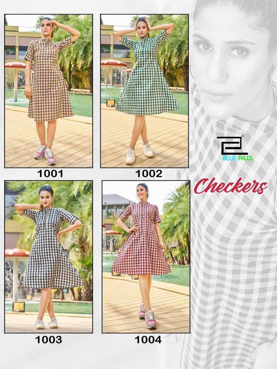 BLUE HILLS CHECKERS 1001 TO 1004 5