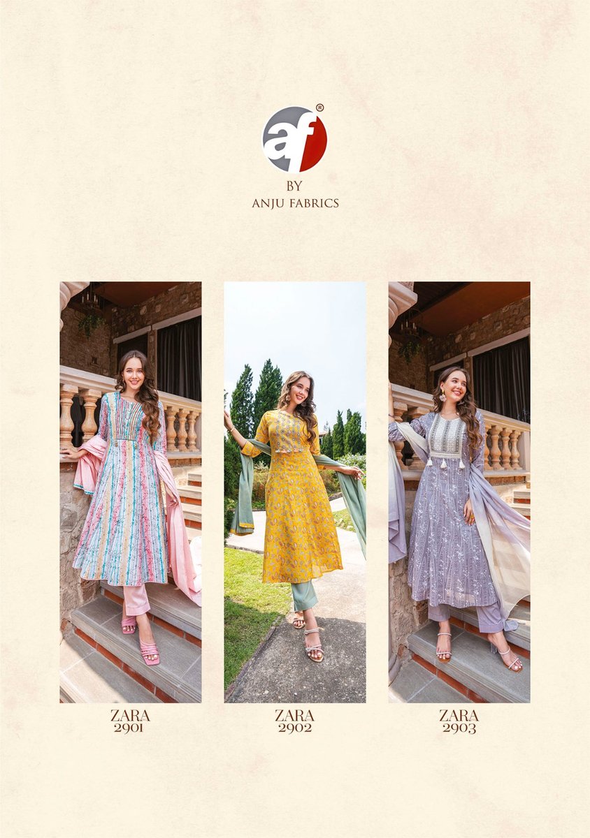 ANJU FABRIC ZARA VOL-03 2901 TO 2903 4