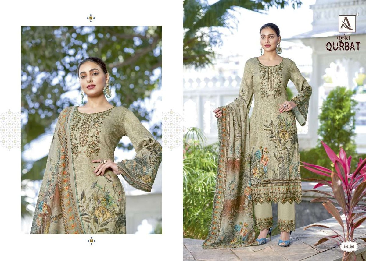 Alok Suit Qurbat 896-001 to 896-008 Series 6