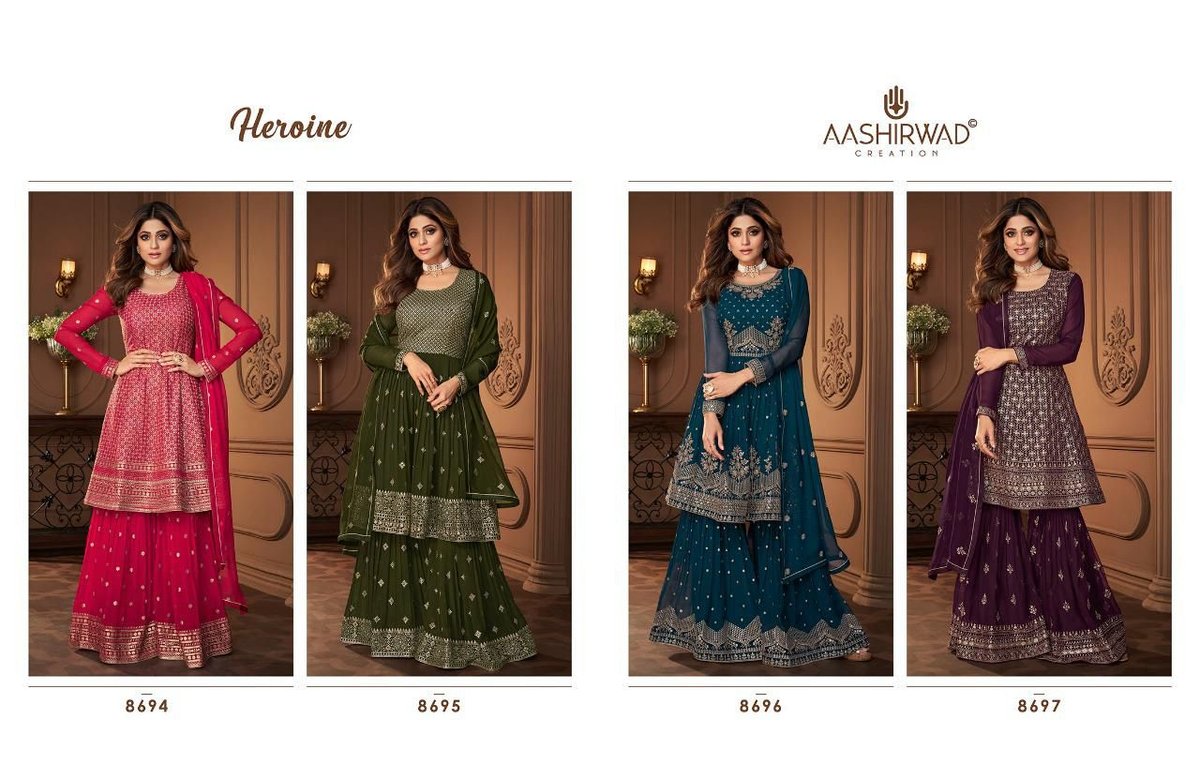 Aashirwad Creation Heroine 8694-8697 Series 5