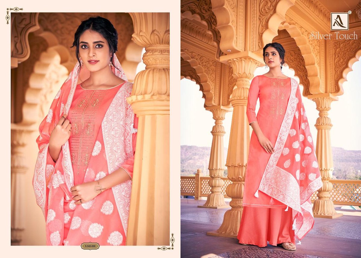 Alok Suits Silver Touch 545-001-545-008 Series 8