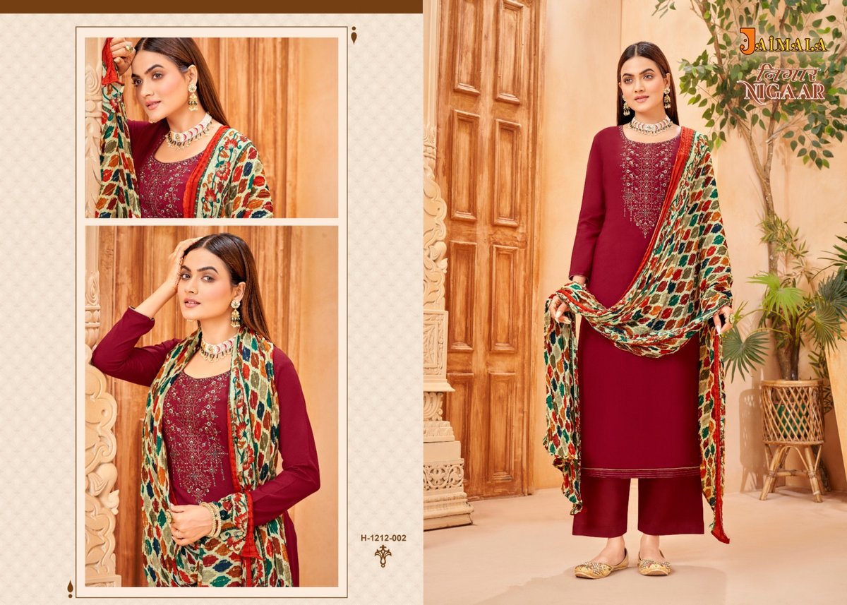 Alok Suit Jaimala Nigaar 1212-001 to 1212-008 Series 2
