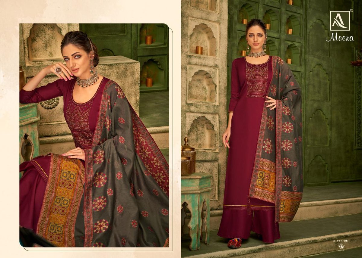 Alok Suits Meera 597-001 to 597-008 Series 1