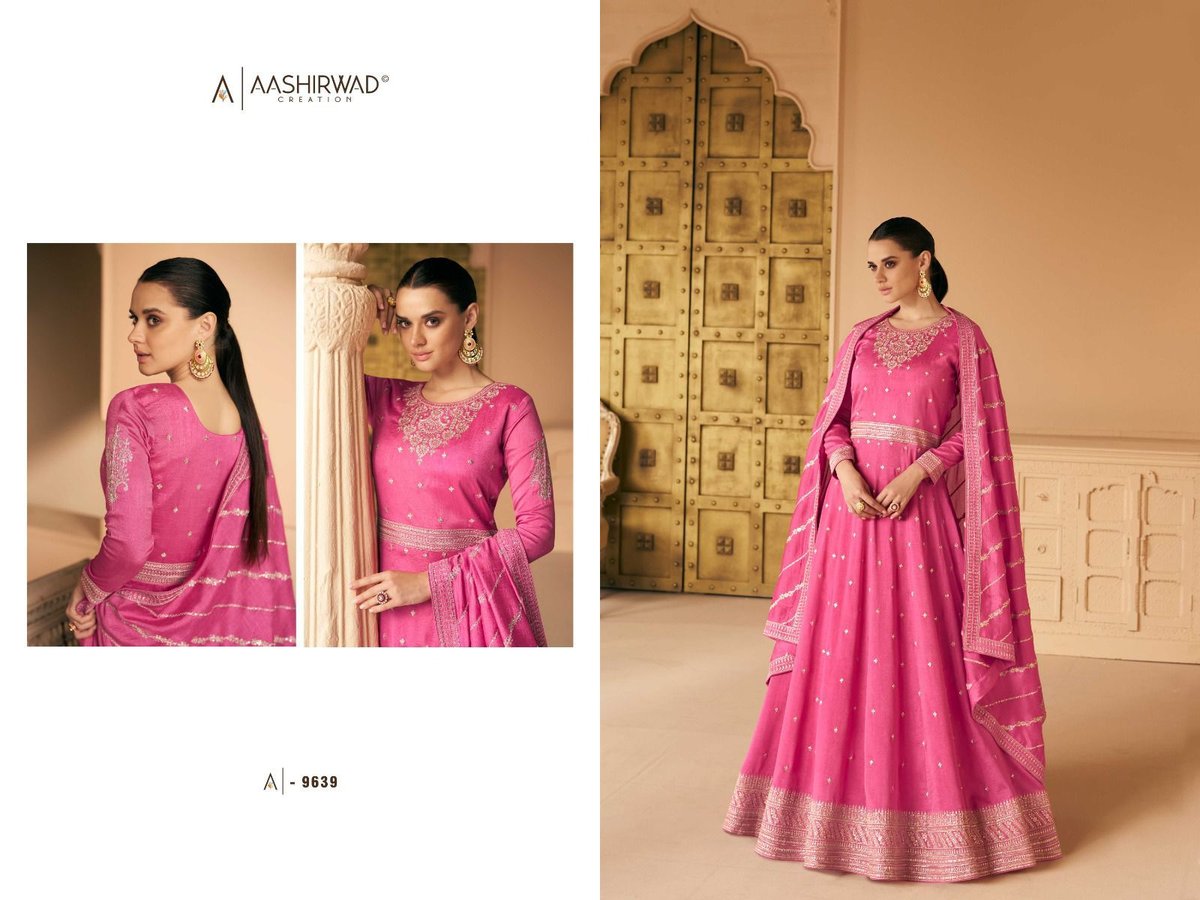 Aashirwad Creation Gulkand Safar 9636-9640 Series 4