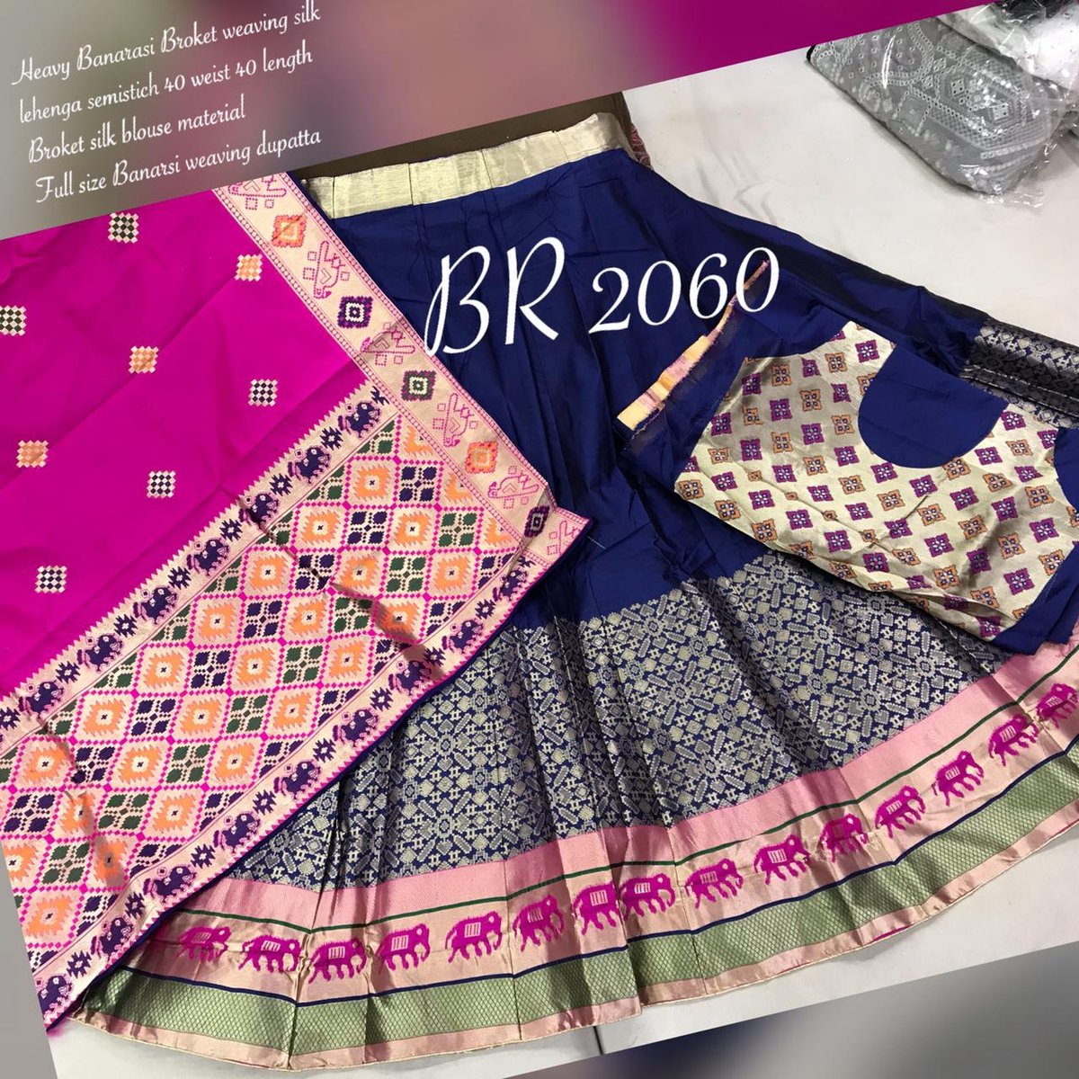 BR Lehenga Banarasi Weaving BR-2060 Colors 7