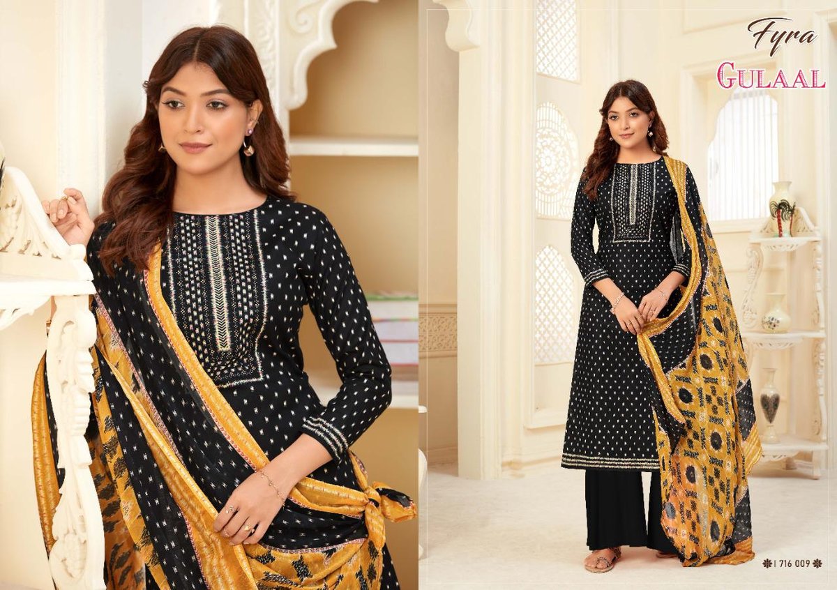 Alok Suits Fyra Gulaal 1716-001 to 1716-010 Series 9