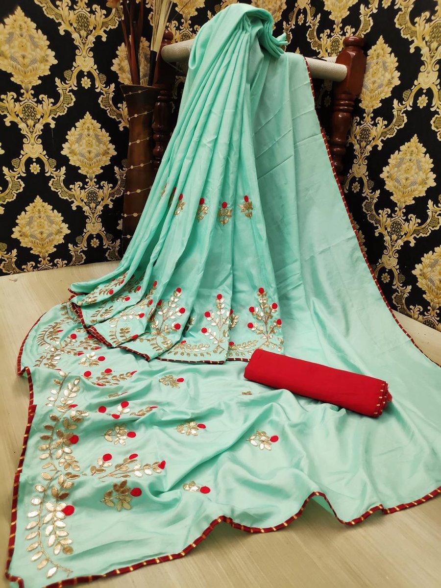 Gota Patti Saree Rangeela Colors 4