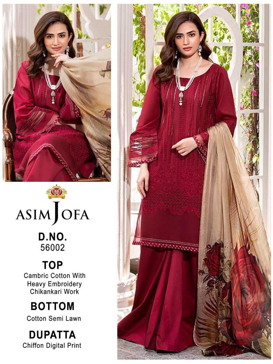 Asim Jofa Super Hit 56002 Dress Material 1