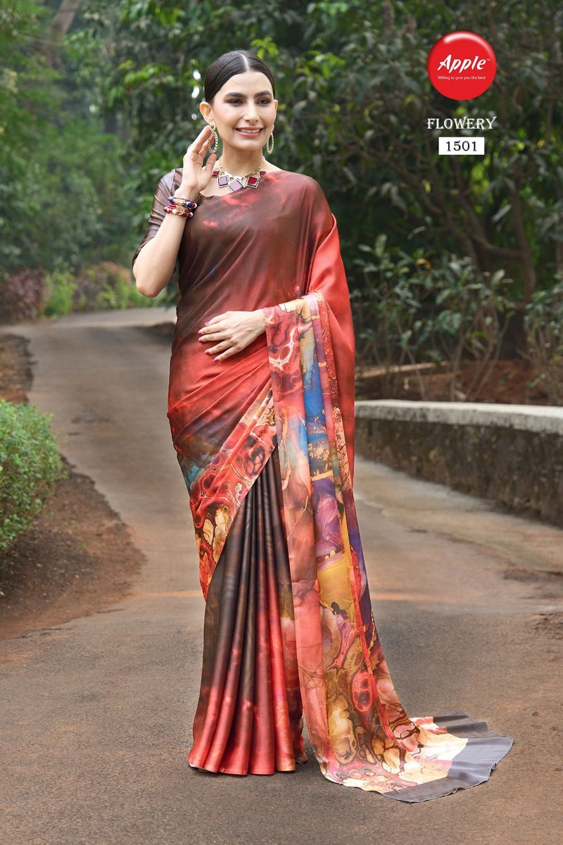 Apple Saree Flowery Vol-15 1501-1508 Series 1