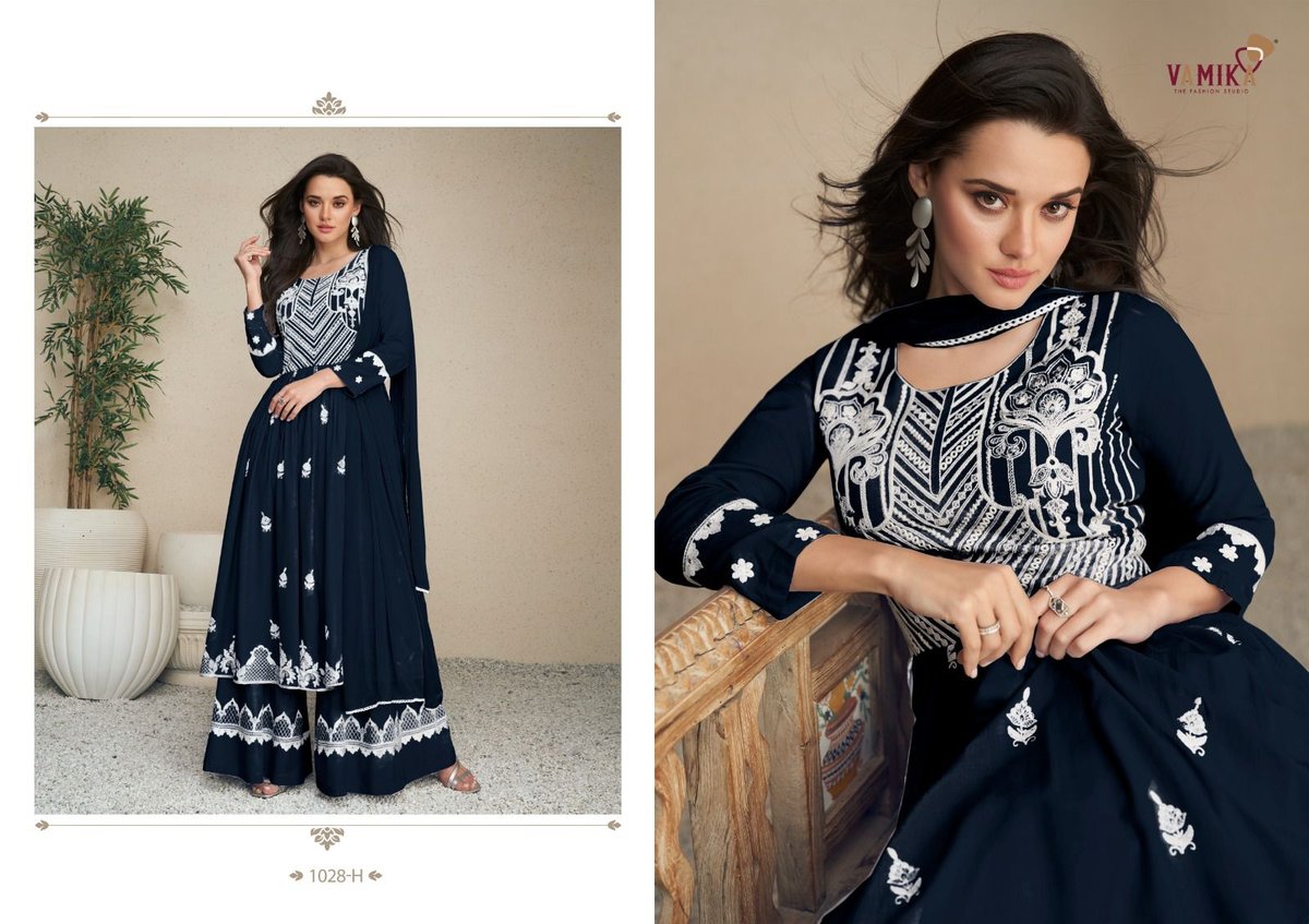 VAMIKA LAKHNAVI VOL:-5 DARK LIST 1028F-1028J 3
