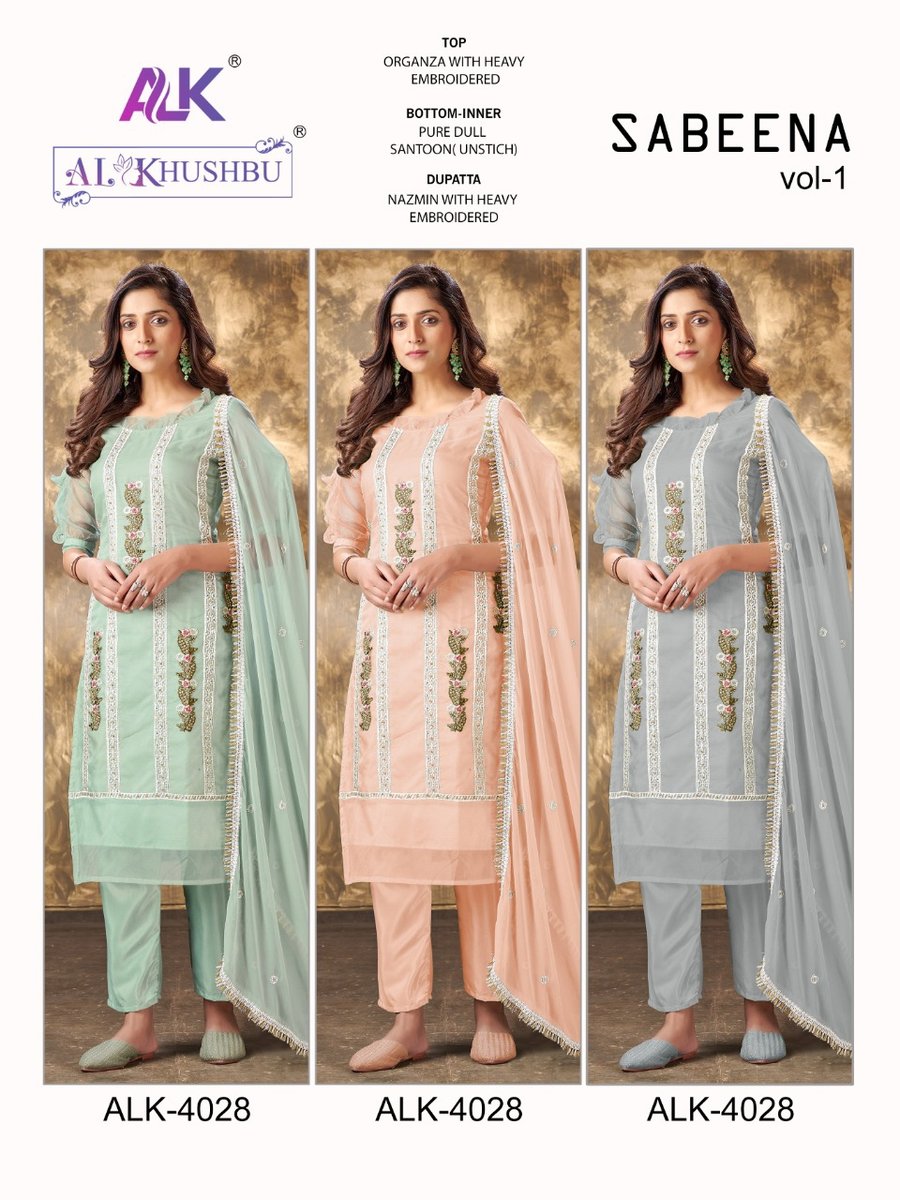 AL Khushbu Sabeena Vol-1 ALK-4028 Colors 4