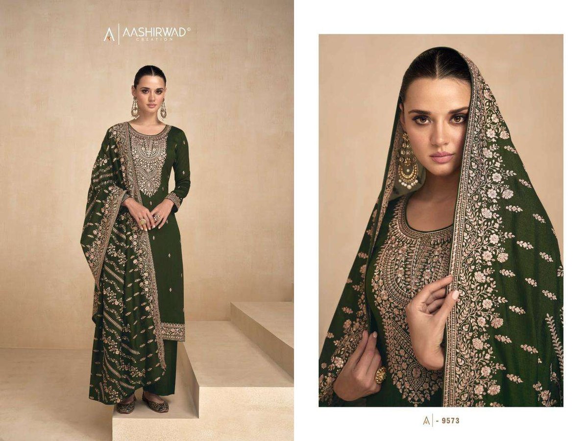 Aashirwad Creation Garima 9571-9576 Series 3