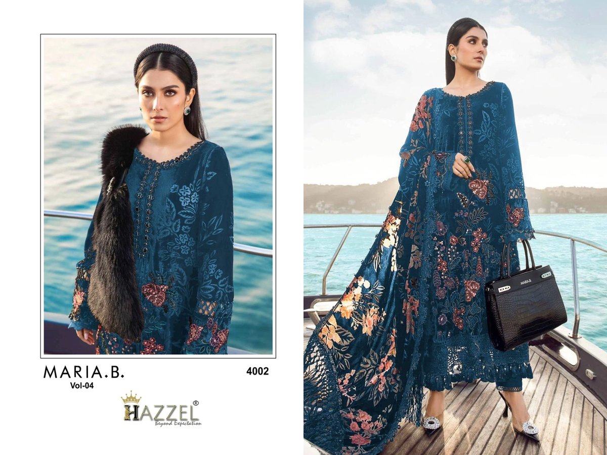 HAZZEL PRINTS MARIA B VOL-4 4002 TO 4004 1