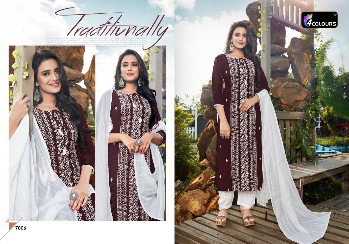 4 Colours Lakhnavi 7001-7006 Series 6