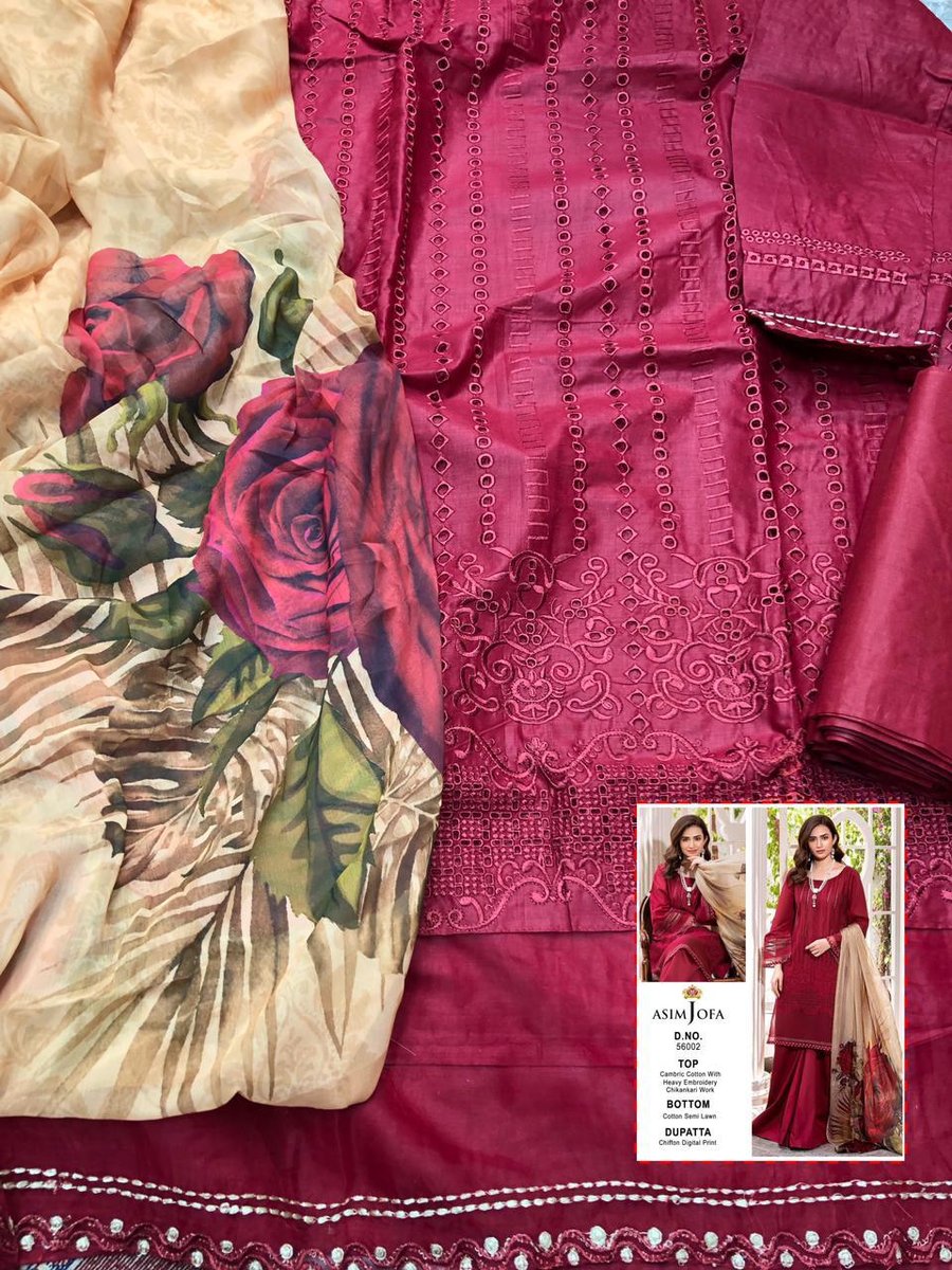 Asim Jofa Super Hit 56002 Dress Material 2