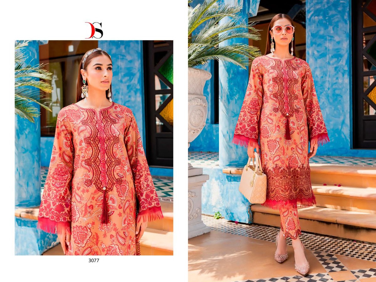 Deepsy Suit Firdous Flora 3071-3078 Series 7