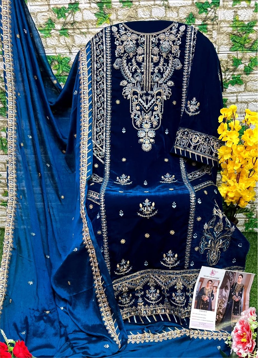 Dinsaa Suit Velvet Collection 230 Colors 2