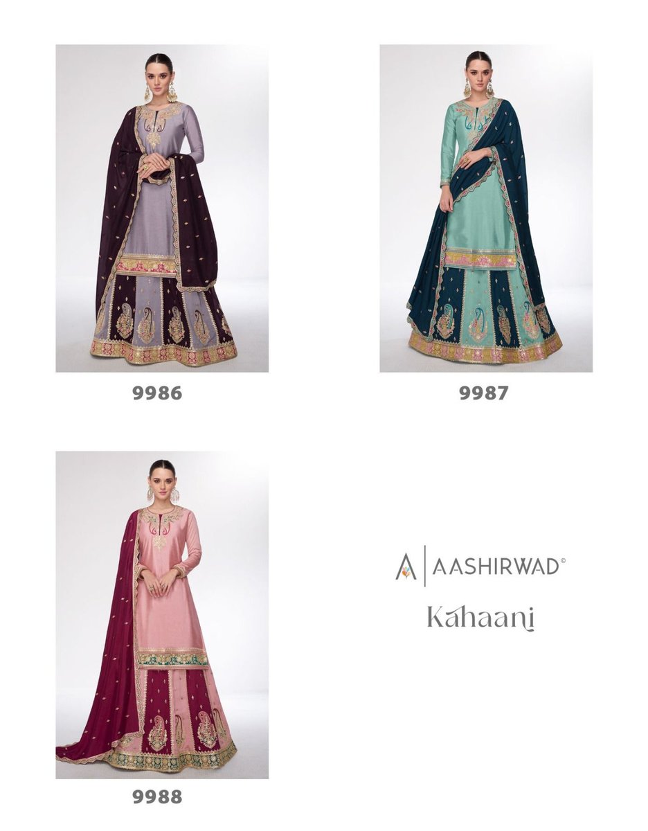 AASHIRWAD CREATION KAHANI 9986 TO 9988 4