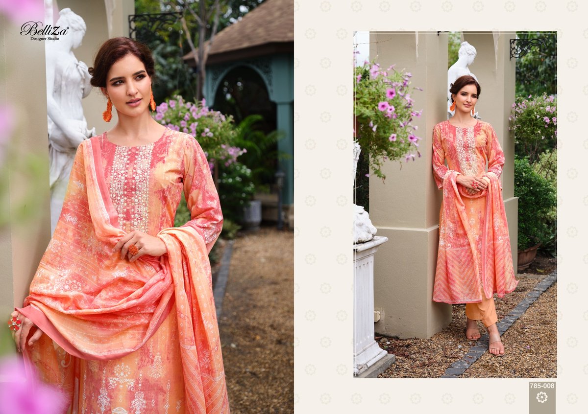 Belliza Designer Resham 785-001 to 785-010 Series 8