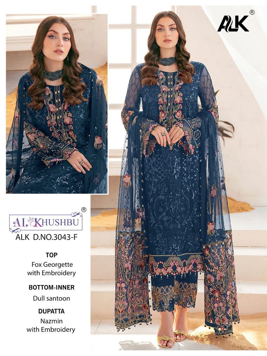 AL Khushbu Designer Suits 3043 Colors 3