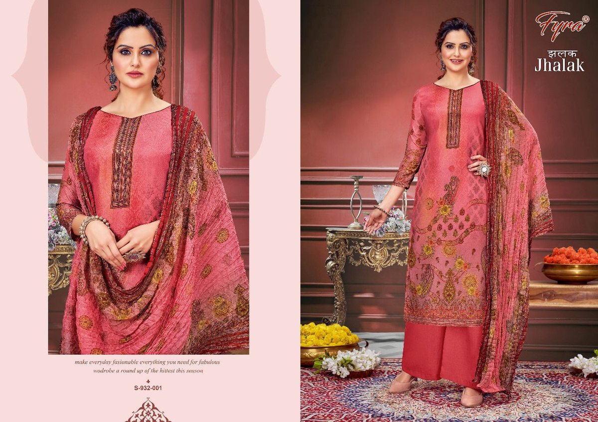 Alok Suit Fyra Jhalak 932-001 to 932-008 Series 1