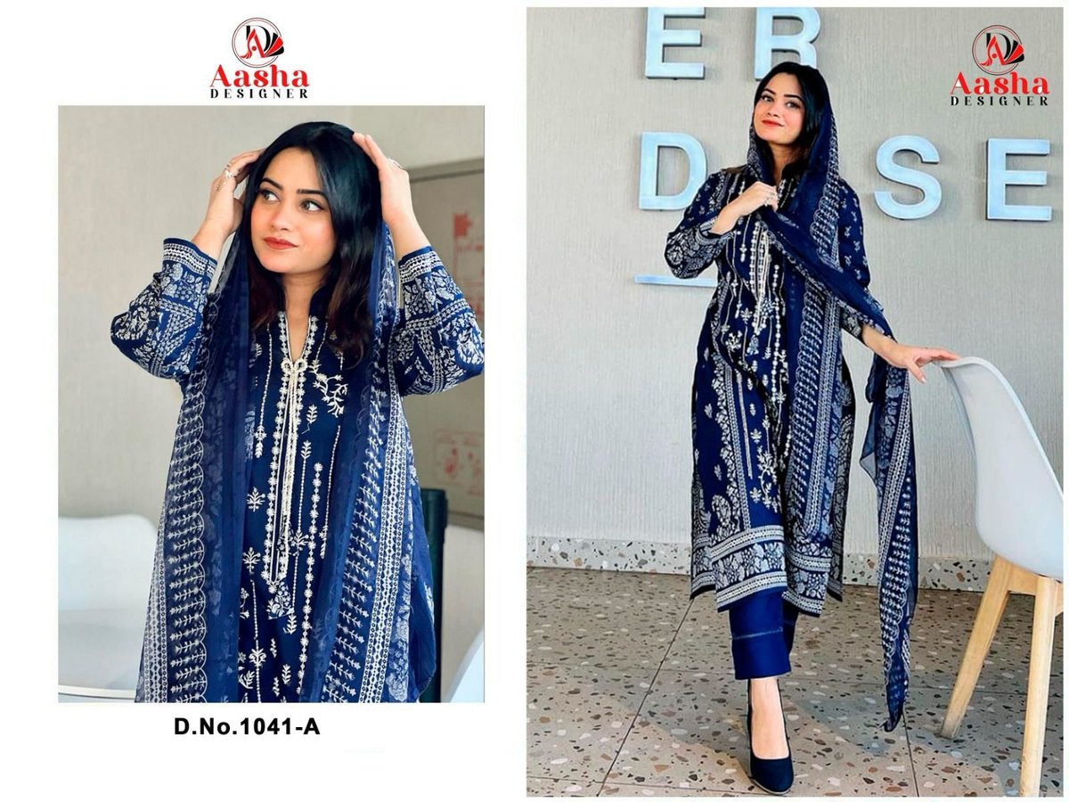 AASHA DESIGNER HARSHA VOL-2 1041-A TO 1041-B 1