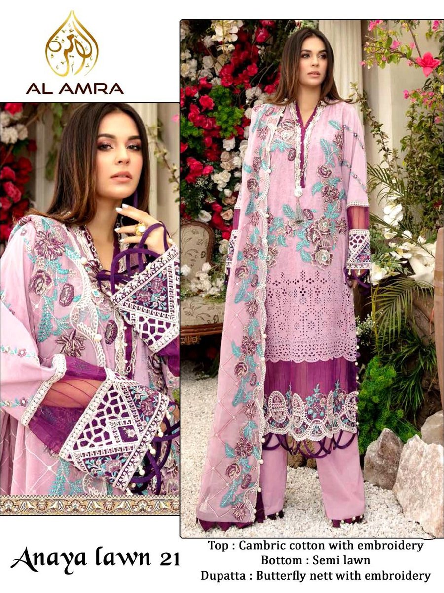 AL Amra Aanaya Lawn Chikankari Vol-3 20-23 Series 2