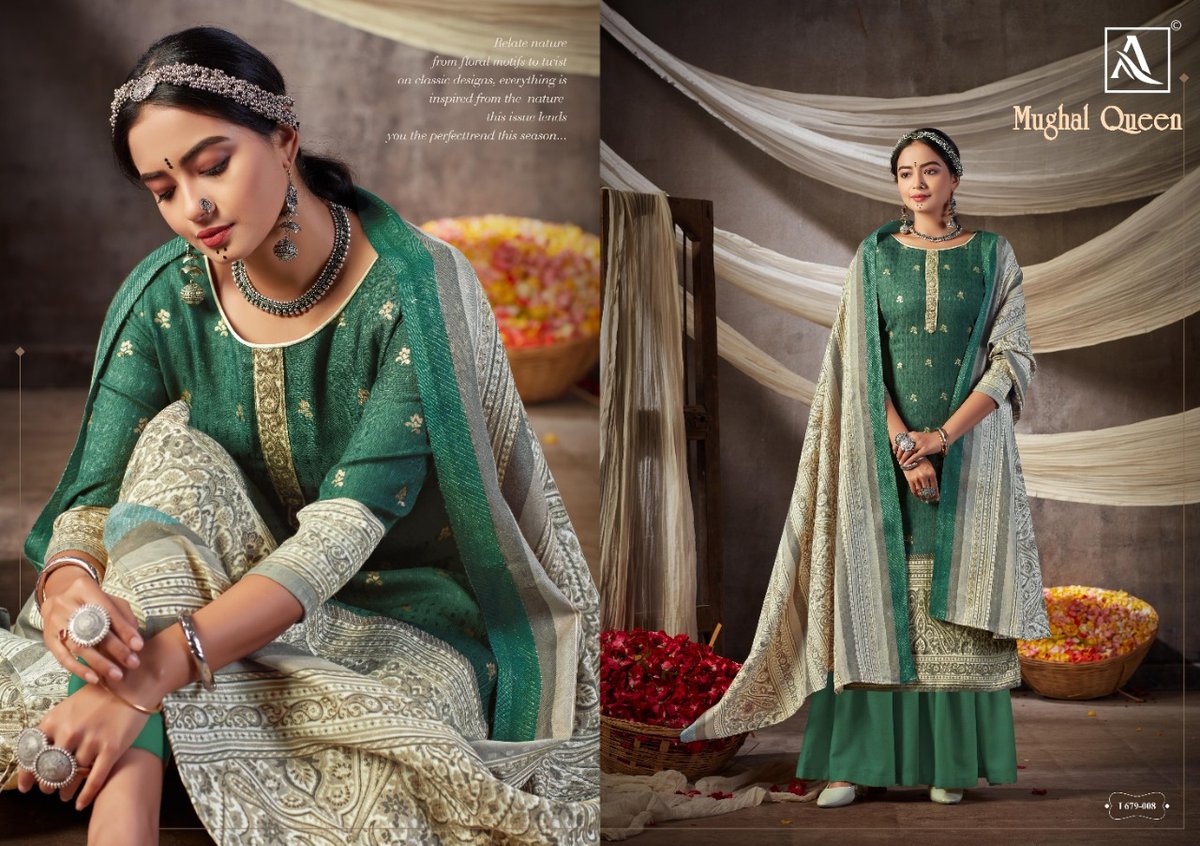 Alok Suits Mughal Queen 679-001-679-008 Series 8