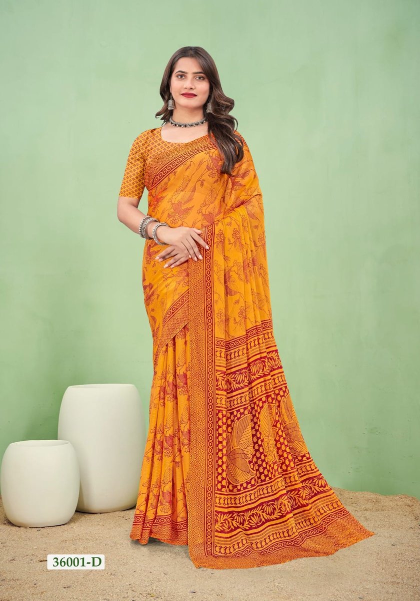 RUCHI SAREE STAR CHIFFON 168 36001-A TO 36003-G 3