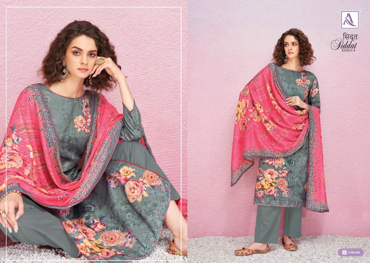 Alok Suit Siddat Edition Vol-4 989-001 to 989-008 Series 8