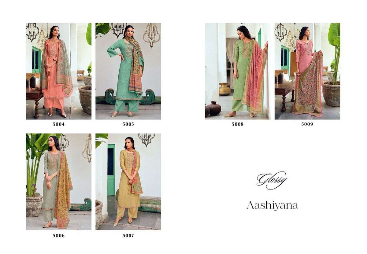 Glossy Aashiyana 5004-5009 Series 7