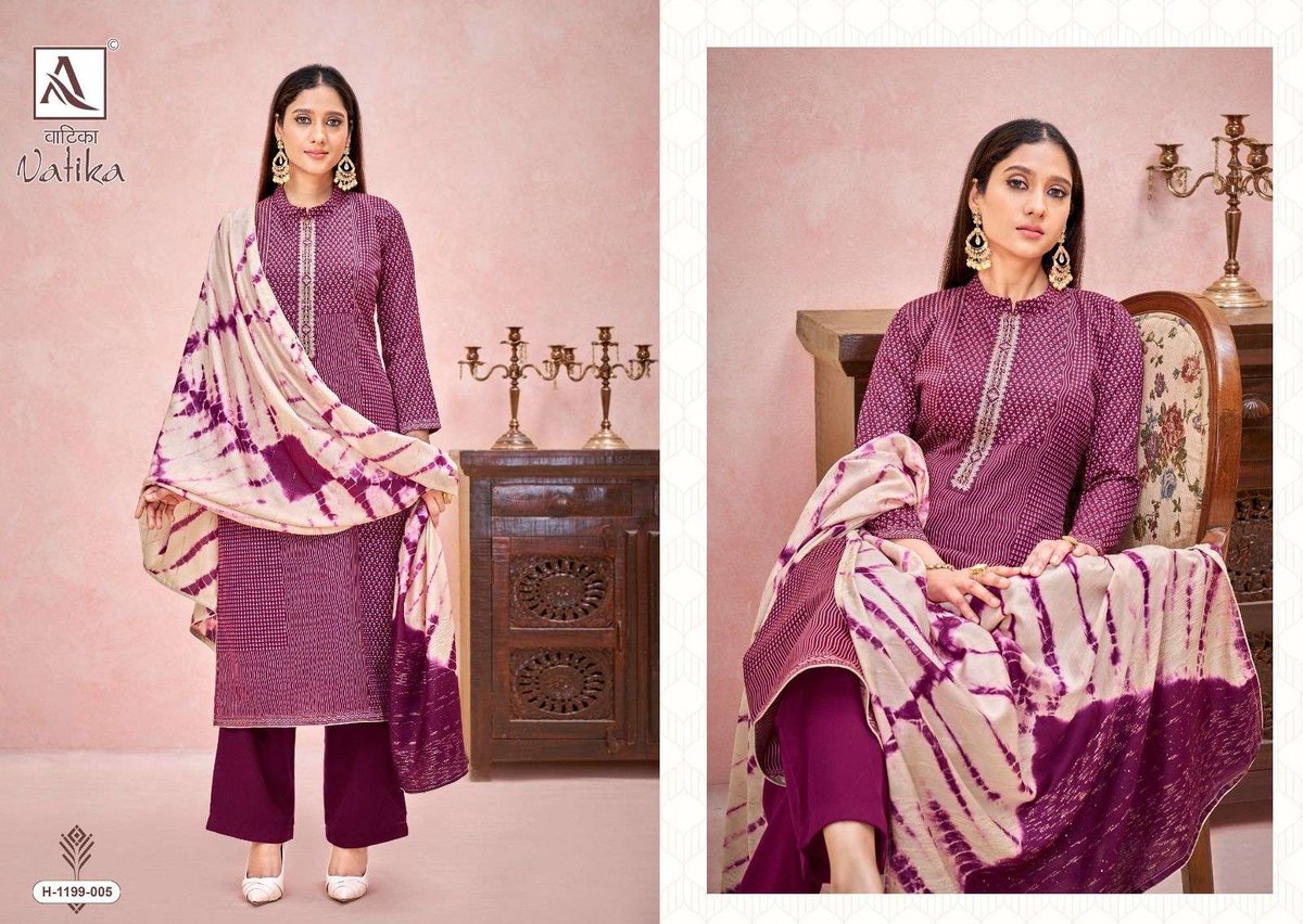 Alok Suit Vatika 1199-001 to 1199-008 Series 5