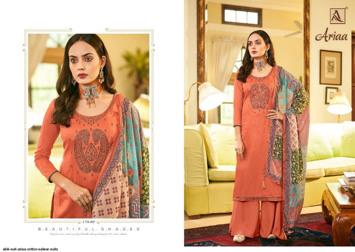 Alok Suit Ariaa 1734-001 to 1734-008 Series 5