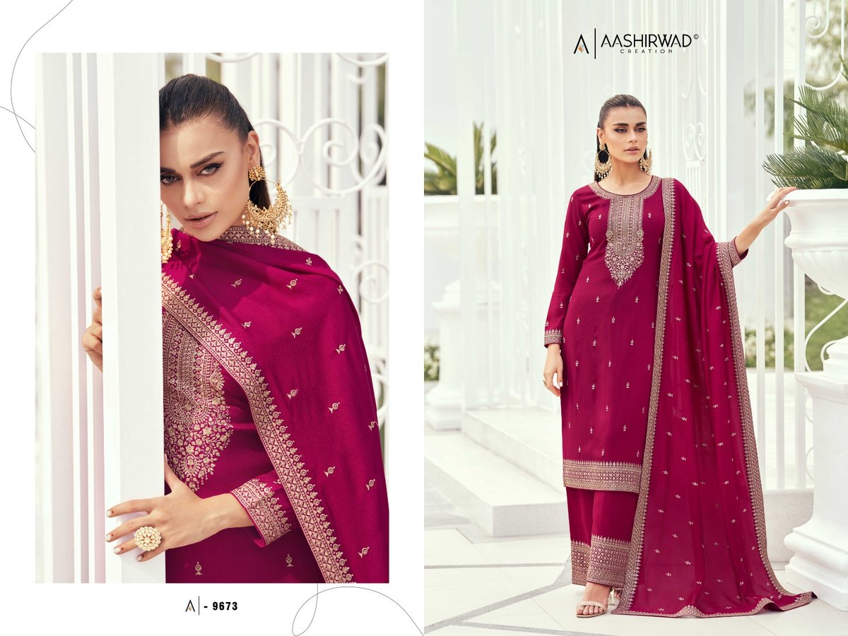 Aashirwad Creation Preet 9670-9674 Series 4