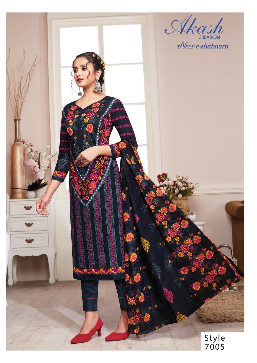 Akash Creation Noor E Sabnam Vol-7 7001-7010 Series 5