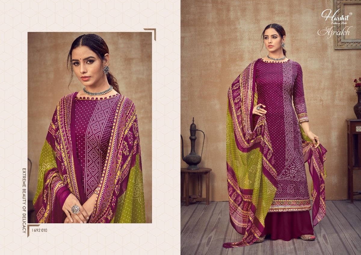 Alok Suits Ajrakh 1692-001 to 1692-010 Series 10